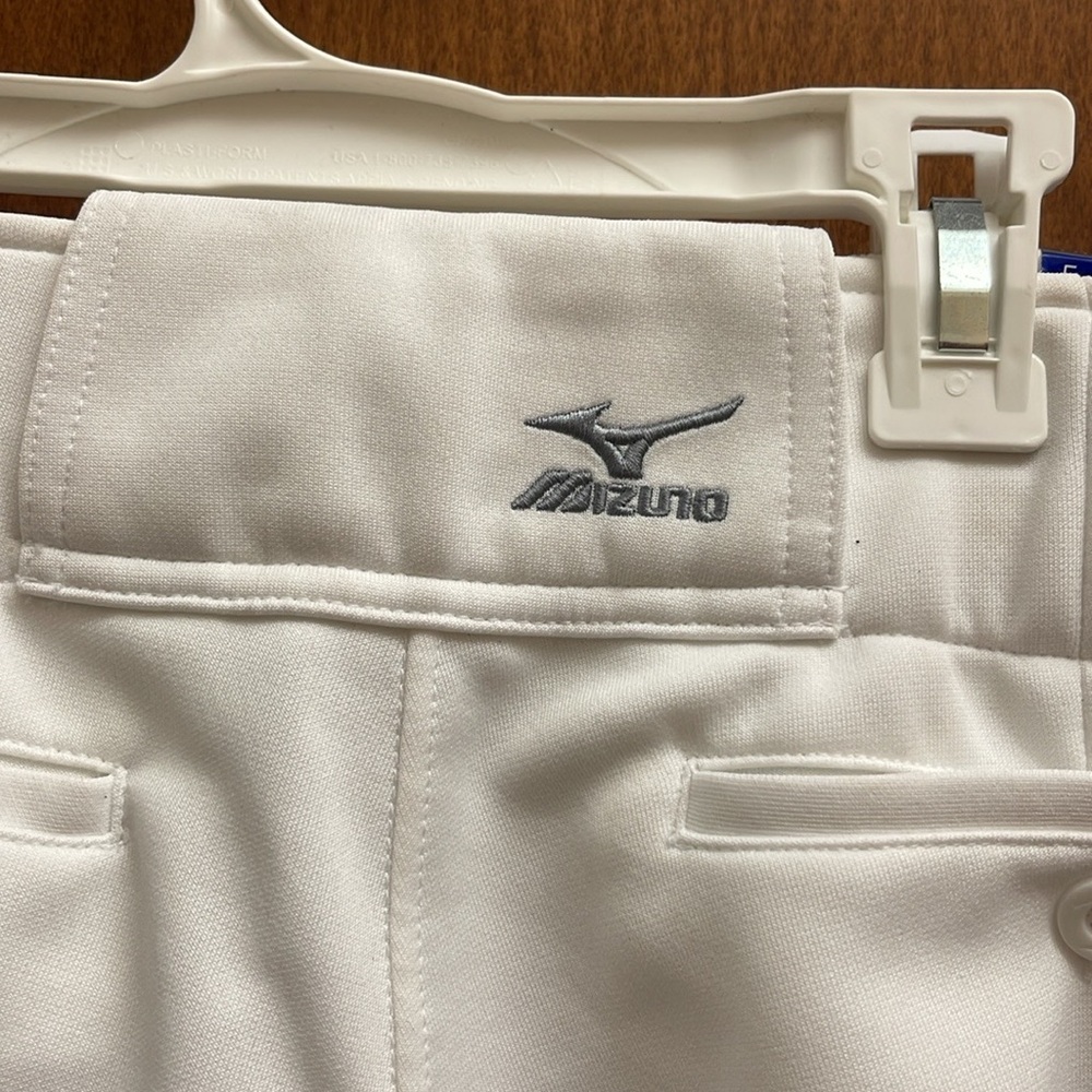 Mizuno Kids Classic White Casual Bottoms , baseball pants.